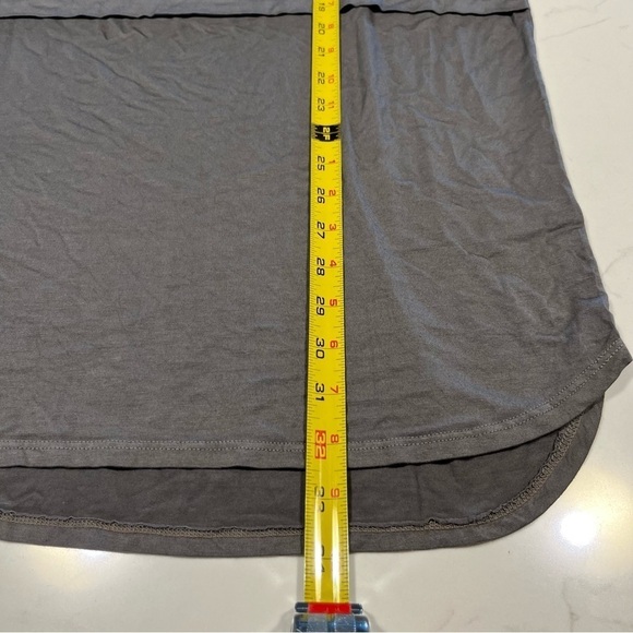 Anthropologie Michael Lauren Gray Stretch Knit Short Sleeve Shift Dress … - Picture 6 of 11